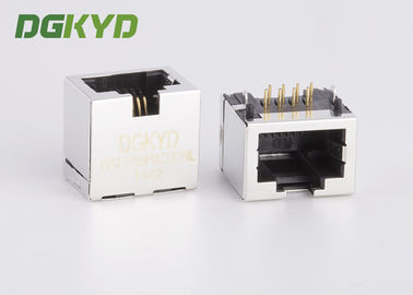 ปลั๊กแจ็คเก็ต Rj45 Ethernet สำหรับขั้วต่อแบบมีเต้ารับป้องกันด้วยโลหะขนาด 11.5 มม