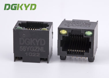 DGKYD-56YGZNL Unshielded Ethernet Connector พอร์ต RJ45 เดี่ยวพร้อม Y / G Led