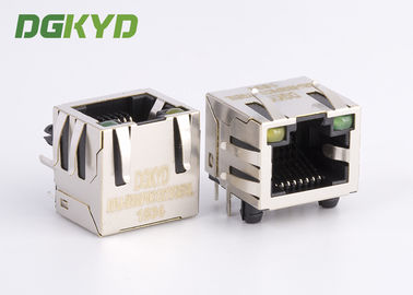 KRJ - 56S8P8C1X1YGENL ปลั๊กขั้วต่อแจ็ค Rj45 โลหะป้องกันด้วยหม้อแปลงไฟฟ้า
