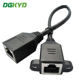 Custom Shield Rj45 สายเชื่อมต่อหญิงกับหญิง Ethernet สายเคเบิลต่อขยายเครือข่าย Ethernet