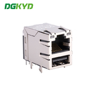 KRJ-21USBNL Rj45 8p8c Modular Connector USB2.0 Socket Integrated With 100Mbps Network Interface Tab Up