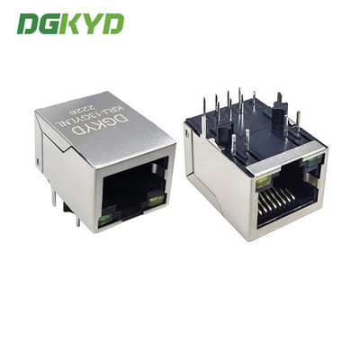 Customized Shielded 10/100base Single Port RJ45 Jack With Lan Transformer