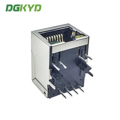 Customized Shielded 10/100base Single Port RJ45 Jack With Lan Transformer