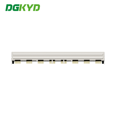 RJ45 Connector 90 Degrees 1x8 RJ45 Female Jack 8 Ports Network Switch Connectors DGKYD561888GWA1DY1022