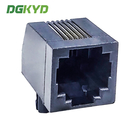 DGKYD57221166IWA1DB4 RJ11 Ethernet connector fully plastic without light 6P6C black communication interface PBT
