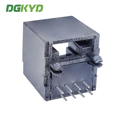DGKYD52241188IWA8DB7HG RJ45 Ethernet connector fully plastic without light 8P8C black communication interface FR52