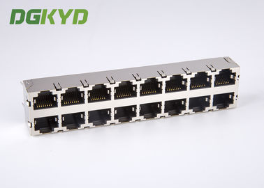 KRJ-5921S28NL 180 Degree Vertical RJ45 Multiple Port Connectors 16 port 0811-2X8T-28
