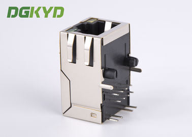 Tab Up 10/100 Base RJ45 Modular Jack With Network Filter Leds And EMI Fingers