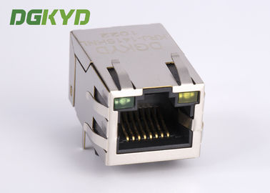 Tab Up 10/100 Base RJ45 Modular Jack With Network Filter Leds And EMI Fingers