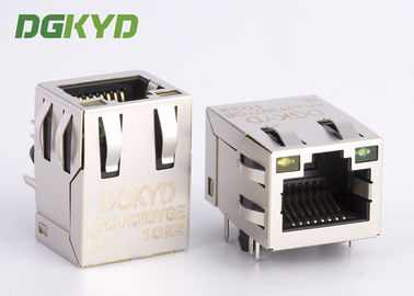 Modular jack RJ45 ethernet connector with Lan transformer PCB Mount RJ45