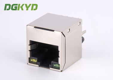 180 degree TOP ENTRY Magnetics jack RJ45 connector with transformer PCB Mount