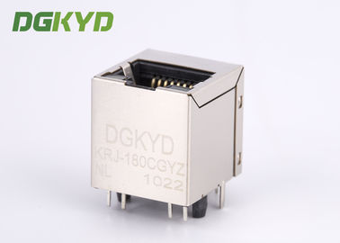 180 degree TOP ENTRY Magnetics jack RJ45 connector with transformer PCB Mount