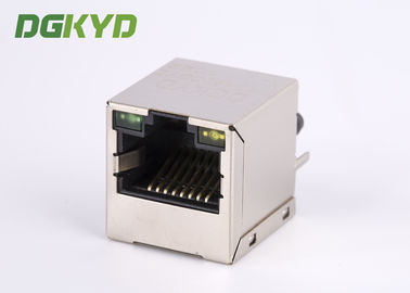180 degree TOP ENTRY Magnetics jack RJ45 connector with transformer PCB Mount