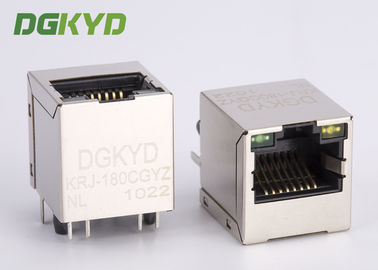 180 degree TOP ENTRY Magnetics jack RJ45 connector with transformer PCB Mount