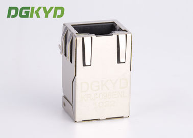 Shieded Cat6 RJ45 jack 8 pin network connector Integrated magnetics for Router