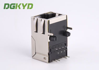 Shieded Cat6 RJ45 jack 8 pin network connector Integrated magnetics for Router