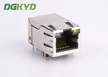 Shieded Cat6 RJ45 jack 8 pin network connector Integrated magnetics for Router