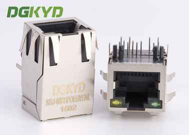 PoE RJ45 Ethernet Connector side entry tab up 100Mb rj45 modular jack customized