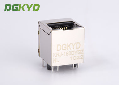 Factory custom Top entry RJ45 Ethernet Connector with internal magnetics transformer