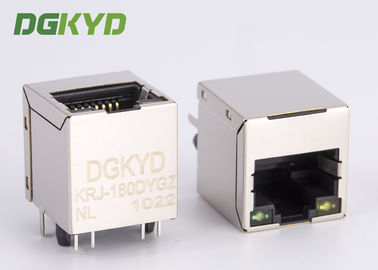 Factory custom Top entry RJ45 Ethernet Connector with internal magnetics transformer