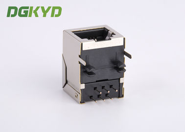 6 Pins 6 Contacts Custom Single Port Shield Rj12 Phone Jack Connector