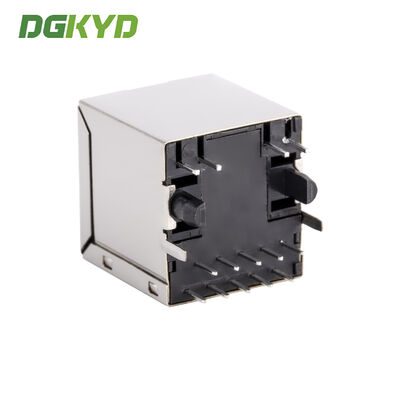 RJ45 vertical connector Gigabit industrial grade Ethernet port with light and shielding DGKYD511Q070AH6A8D