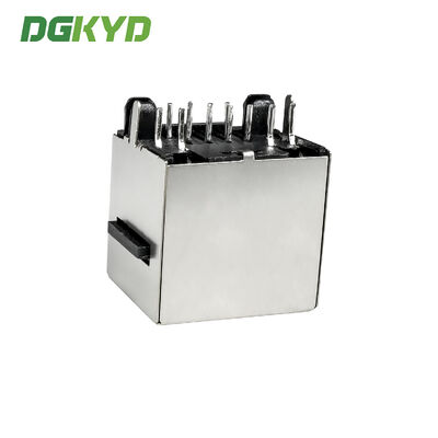 RJ45 vertical network interface direct insertion with light and shielding connector DGKYD52TE1188AB1A1DB4