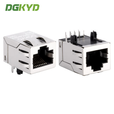 RJ45 network port connector 100Mbps integrated transformer without light and wing DGKYD211B014HWA4DZ