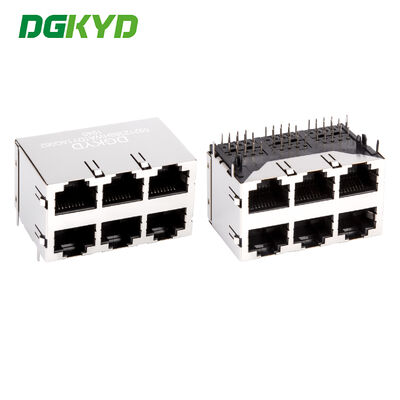 RJ45 Ethernet socket without spacer 2X3 connector Industrial Ethernet DGKYD59212388HWA1DY1AG062