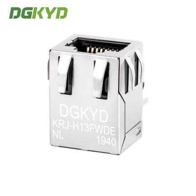 100 BASE Lan RJ45 Connector with Transformer Tab up Megabit Ethernet Modular Jack