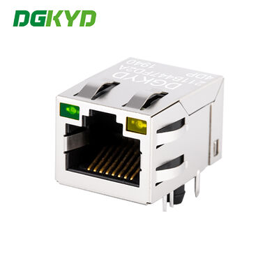 100Mbps POE RJ45 Shielded Connector with Integrated Filter for Industrial Network Port