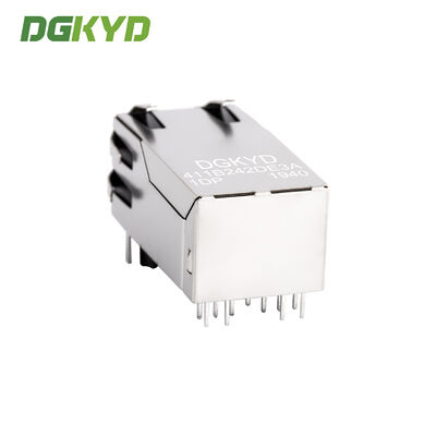 Shielded RJ45 Modular Jack with Integrated Ethernet Filter for 100Mbps Network Applications