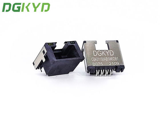 Single Port RJ45 Shielded Connector G / Fu RJ45 Socket Connector 8 Pin Sinking Plate 4.3