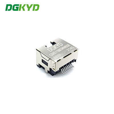 SMT RJ45 Single Port Ethernet Connector Without Light 8P8C Patch Type DGKYDCB851188GWW6SB3133
