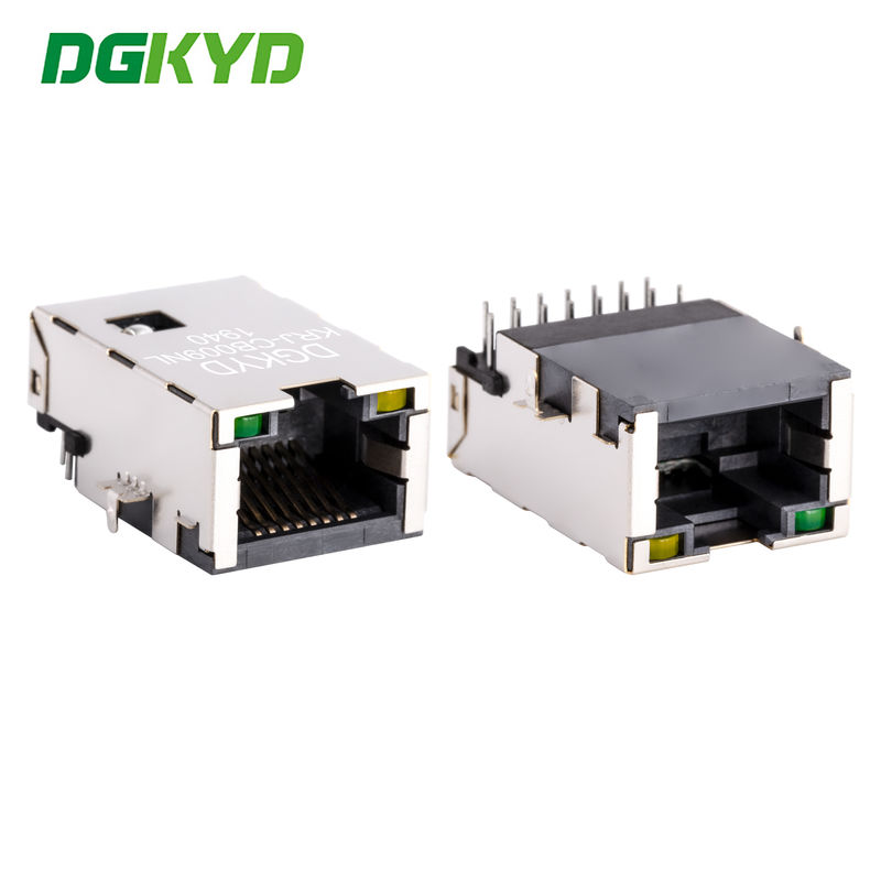 Extra low frofile RJ45 PCB Connector cat5 Network Port RJ45 with magnetics KRJ-CB009NL