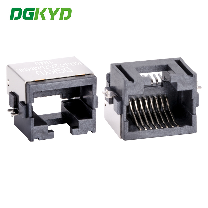 KRJ-72A75MMNL SMT Ethernet socket RJ45 without transformer sink type communication interface