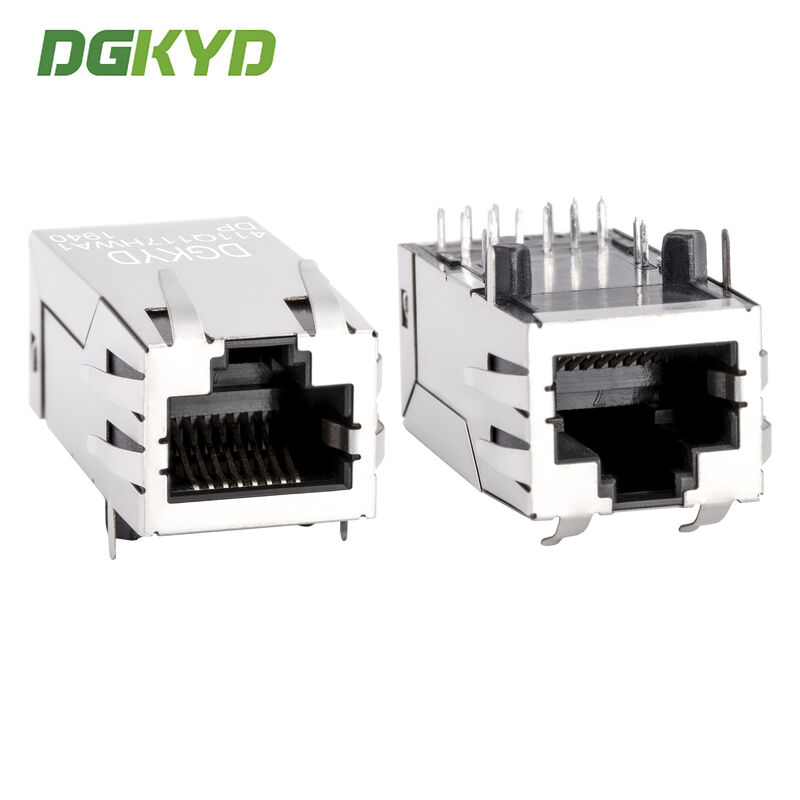 RJ45 connector with POE power supply, gigabit integrated filter with shielding DGKYD411Q117HWA1DP