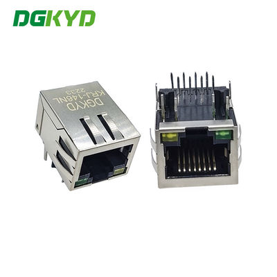 พอร์ตเดี่ยว 10/100 BASE-T แจ็คแม่เหล็กแบบรวม RJ45, ไฟเลี้ยง G / Y