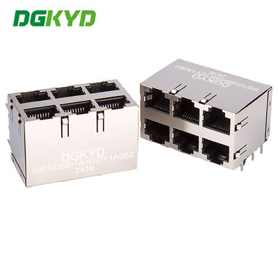 DGKYD59212388HWA1DY1A062 RJ45 เครื่องเชื่อมหลากหลายประตูที่ป้องกันโดยไม่มีแสง