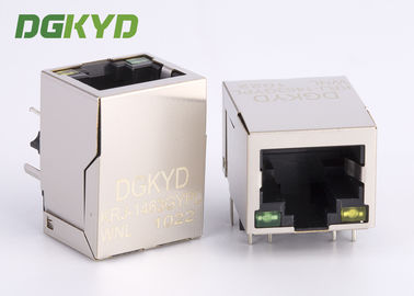 ผู้ผลิตในจีน แจ็คอีเธอร์เน็ต 10/100 BASE-T RJ45 ป้องกัน 90 องศาพร้อมแม่เหล็ก