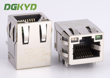 แท็บ 100Mb RJ45 พร้อมแจ็คโมดูลาร์ Magnetics ในตัวสำหรับอุปกรณ์อีเธอร์เน็ต