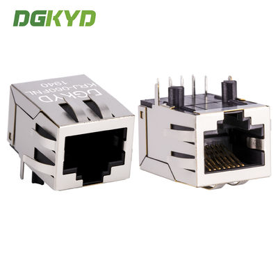 เครื่องเชื่อมเอเธอร์เน็ต 100 Base-Tx Cat5 Rj45 พร้อมแม่เหล็กโรงงานจีน KRJ-060FNL
