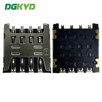 ตัวถือบัตรไมโครไซม์ สไตล์ชุดซิม 1.5H 8P ตัวถือบัตรโทรศัพท์ TF SIM CONNECTOR DGKYDSIM15H8A6A2Y3WSC286