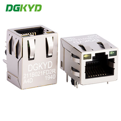 เครื่องเชื่อม RJ45 TAB-UP 100Mbps การกรองอินเตอร์เฟซโซเกตเครือข่าย DGKYD211B021FD2RA4D