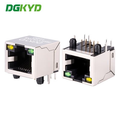 สายพานเดียว RJ45 ปรางแจ็คโดยไม่ต้องแปลง,10/100/1000BASE 8p8c เครื่องเชื่อม DGKYD-56SYGZNL