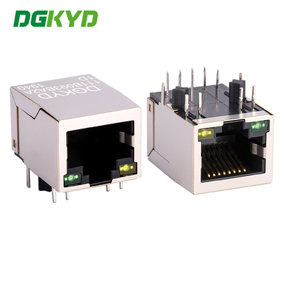 สายพาน Ethernet RJ45 สายพานเดียว รวมทั้งไฟ 8PIN DIP พร้อมกรอง DGKYD111B093BA2A1D