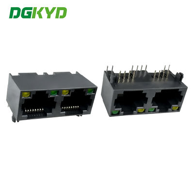 เครือข่ายสมาร์ทโฮม RJ45 เมียฐาน เต็มพลาสติก เมียฐาน/อินเตอร์เฟส/พอร์ตเครือข่าย DGKYD561288JB1A1DY1