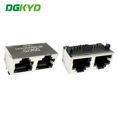 เครื่องเชื่อมโซเกตเครือข่าย RJ45 พร้อมโซเกตหญิง/อินเตอร์เฟส/พอร์ตเครือข่ายที่ป้องกัน DGKYD561288GWA1DY1