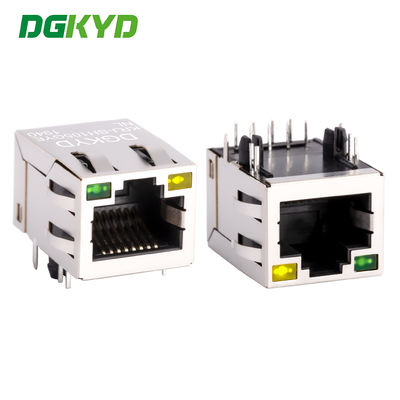 ซ็อตพอร์ตเครือข่าย RJ45 พร้อมเครื่องปรับเปลี่ยนอินเทกรีต 100Mbps พร้อมแสงและการป้องกัน KRJ-SH105GYENL