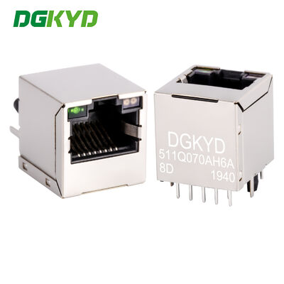เครื่องเชื่อมตั้ง RJ45 สายพาน Ethernet ระดับอุตสาหกรรม Gigabit พร้อมแสงและการป้องกัน DGKYD511Q070AH6A8D